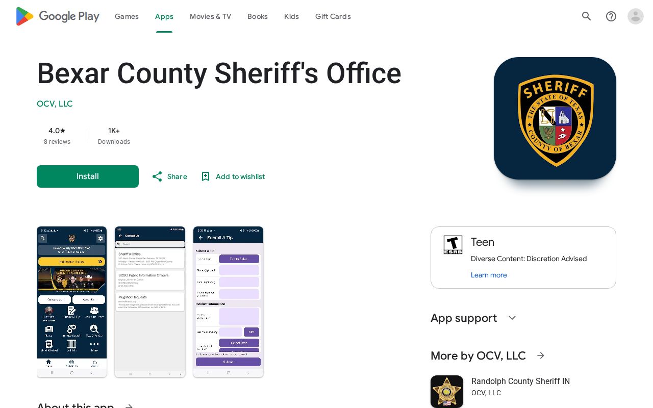 Bexar County Sheriff app scope for 24 hour release checks